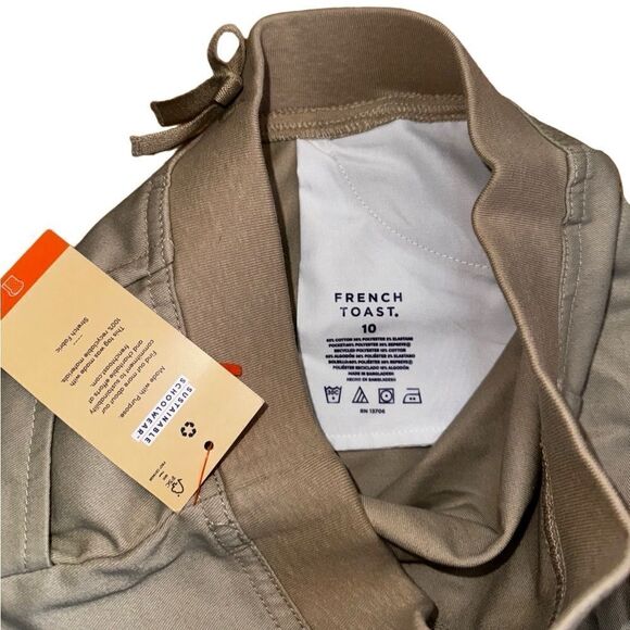 French Toast Girls Pull On Stretch Tie Front Short with Knit Waistband Size 10 - Picture 5 of 7